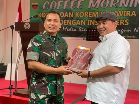 Silaturahmi dengan Insan Pers, Danrem Harap Sinergitas TNI-Wartawan Tetap Terjaga